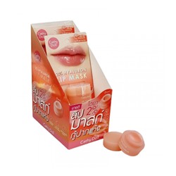 (УПАКОВКА 3 ШТ) Ночная маска для восстановления и увлажнения губ со вкусом персика от Cathy Doll 2% Hyaluron Lip Mask 4.5 гр