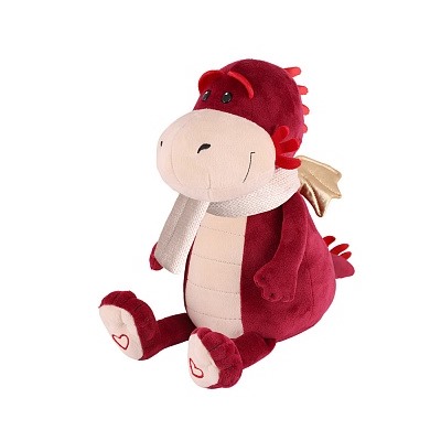 Мягкая игрушка MAXITOYS Дракон Патрик в шарфике 25 см