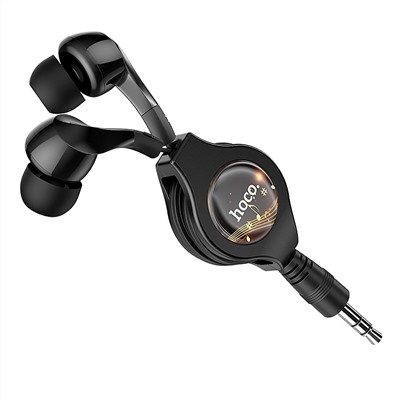 Проводные наушники с микрофоном внутриканальные Hoco M68 Easy Jack 3,5  (black)