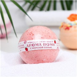 Бомбочка для ванн Aroma Soap, клубника в сливках, 130 г 7072317