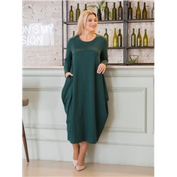 Платье 1371 темно-зеленый