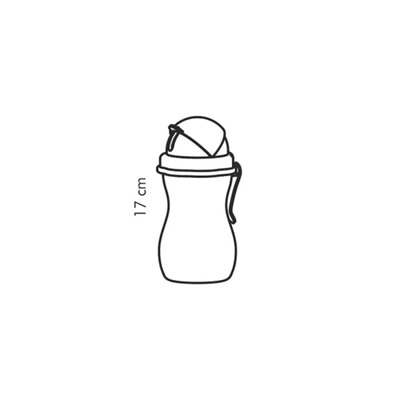 Детская бутылочка BAMBINI с трубочкой, 300 мл. В ассортименте