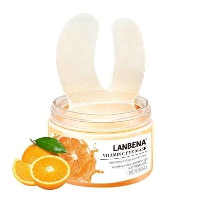 (без коробочки)Витаминные маски-патчи для глаз Lanbena Vitamin C Eye Mask, 50 шт