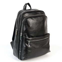 Мужской дорожный рюкзак из эко кожи 6602 Блек