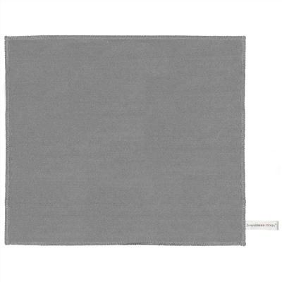 Салфетка для уборки 38х33см "Служанка", микрофибра гладкая, 420 г/м2, цвет серый, на картоне, упаковка: на картоне, "Домашняя мода" (Россия)
