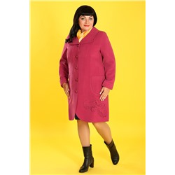 Демисезонное пальто белорусское кашемировое темно-розовое