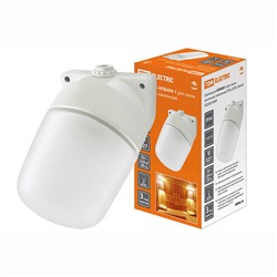 TDM Светильник НПБ400-1 для сауны настенный, наклонный, IP54, 60 Вт, белый /1/16/   0049