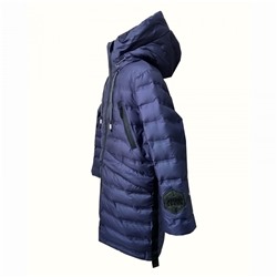 Пальто зимнее для мальчика Давид Аврора сине-фиолетовый