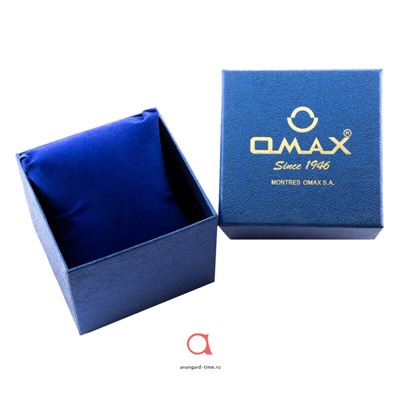 Коробочка для часов Omax маленькая синяя-3