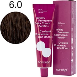 Стойкий краситель для волос 6.0 Русый INFINITY Concept 100 мл