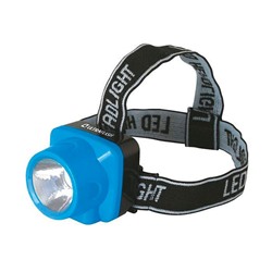 Ultra Flash LED 5374 (фонарь налобн аккум 220В, голубой, 0,4 Ватт  LED, 1 реж, пласт, бокс) /1/10/120/