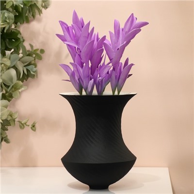 Декоративная ваза «Деметра», цвет черный