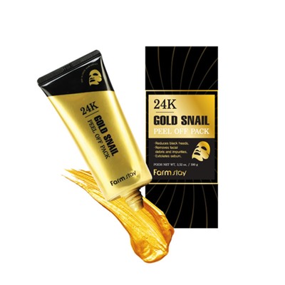 Маска пленка с золотом и муцином улитки FarmStay 24K Gold Snail Peel Off PackКорейская косметика по оптовым ценам. Популярные бренды Корейской косметалогии в интернет магазине ooptom.ru.