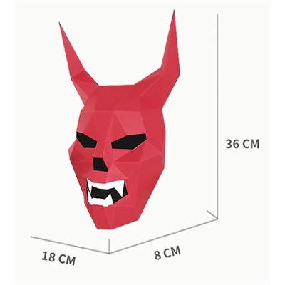3D маска Демон, сделай сам.