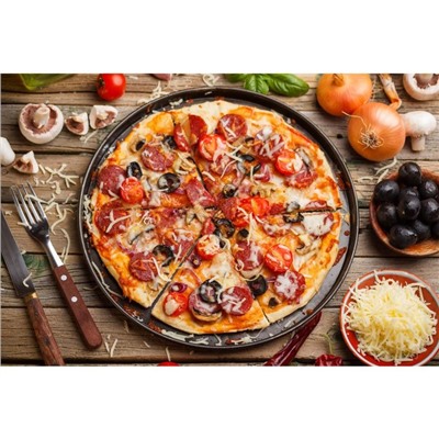 Набор форм для выпечки пиццы «Жаклин.Пицца», 3 шт: 31/27/2×1,5 см, антипригарное покрытие