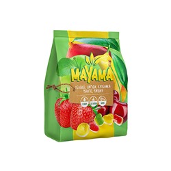 «Mayama», мармелад жевательный с соком манго, клубники, лимона, вишни, яблок, 250 г