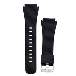 Ремешок для "Samsung Gear S3 Frontier/Gear S3Classic/Galaxy Watch 46мм" силиконовый (black)
