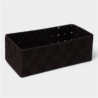 Набор корзин для хранения LaDо́m, ручное плетение, 4 шт: от 13×13×9 см до 28×28×10 см, цвет коричневый