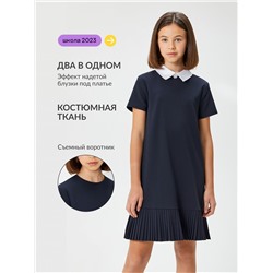 Платье детское для девочек Dragee темно-синий Acoola