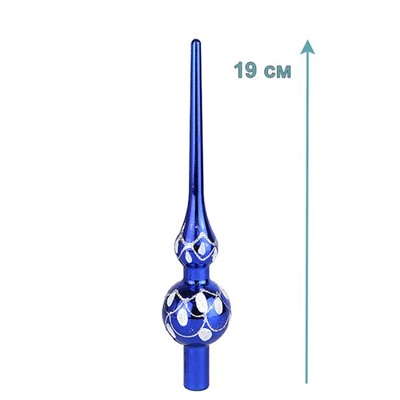 Новогоднее украшение Наконечник для ёлки19см