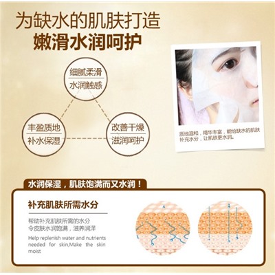 Увлажняющая маска с фиброином для лица BQY7403 3 шт