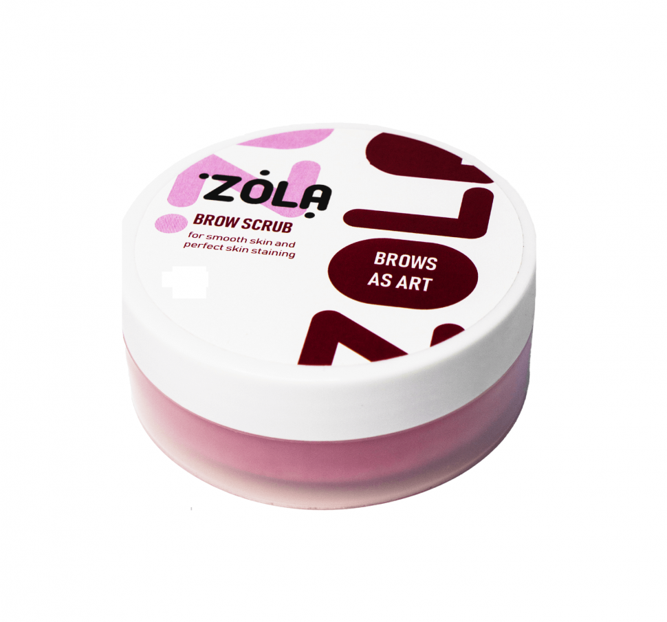 Срок годности скраб. Скраб для бровей Zola. Brow Scrub Zola 100 ml. Скраб для бровей зола. Мыло для бровей Zola для фиксации волосков.