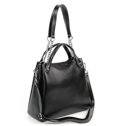 Женская кожаная сумка с ручками 8130-220 Блек