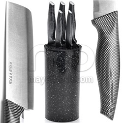 Набор ножей 6 предметов с топором на подстав. Mayer&Boch