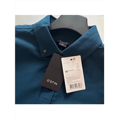 Рубашка мужская OSTIN т.синяя 2179