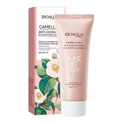 BIOAQUA CAMELLIAS ANTI-OXIDATION Пенка для лица с экстрактом камелии, 80г