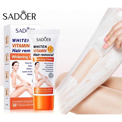 Крем для удаления волос SADOER WHITEN VITAMIN Hair removal 60гр