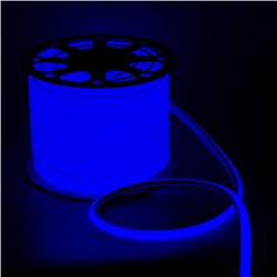 Гибкий неон Luazon Lighting 16 мм D-образный, IP65, 50 м, SMD2835, 120 LED/м, 220 В, свечение синее