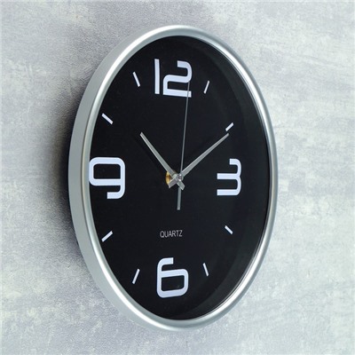 Часы настенные "Сильва", d-25 см, дискретный ход