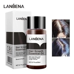 Масло для роста волос Lanbena Hair Growth Essential Oil, 20 мл