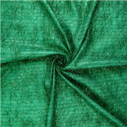 Лоскут с ворсом из фольги, цвет зелёный, 100 ×140см