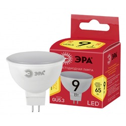 Лампа светодиодная ЭРА RED LINE LED MR16-9W-827-GU5.3 R GU5.3, 9Вт, софит, теплый белый свет /1/10/100/