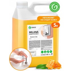 Жидкое крем-мыло "Milana" молоко и мед (канистра 5 кг)