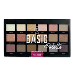 TF Тени для век палетка 18 цветов BASIC PALETTE бежево-розовый  CTE42