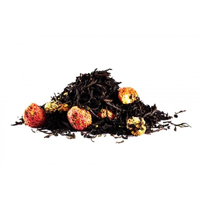 Чай Gutenberg чёрный ароматизированный "Земляничный десерт" Premium, 0,5 кг
