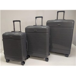 Набор из 3-х чемоданов с расширением 11275  Серый
