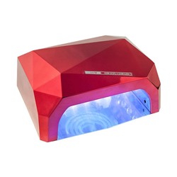 Лампа для ногтей гибридная 36 Вт CCFL (UV) + LED, красная