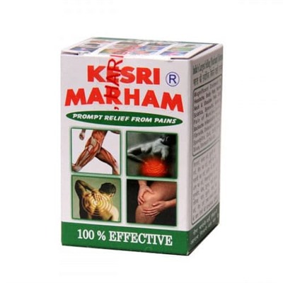 Кесри Мархам бальзам / Kesri Marham (обезболивающий бальзам с разогревающим эффектом) - 50 мл
