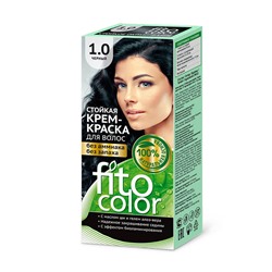 Стойкая крем-краска для волос серии "Fitocolor", тон 1.0 черный 115мл