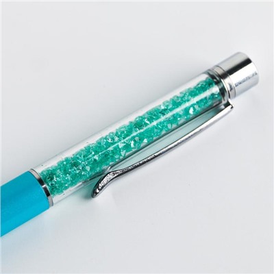 Ручка шейкер подарочная «С 8 марта», металл, голубой футляр 5258611