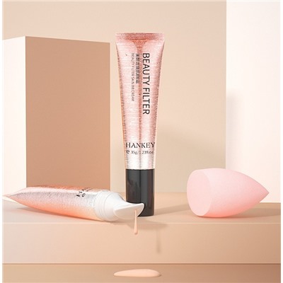 Набор ВВ-крем + спонж для нанесения Hankey Beauty Filter skin BB cream