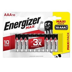 Батарейка AAA Energizer LR03 Max (10-BL) (120) ЦЕНА УКАЗАНА ЗА 10 ШТ