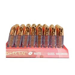 Набор жидких матовых помад для губ Miss Royal Matte Lip Gloss (ряд 12шт)