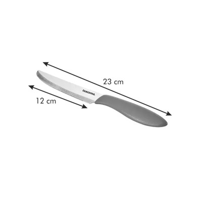 Набор столовых ножей PRESTO 12 см, 6 штук, коричневый