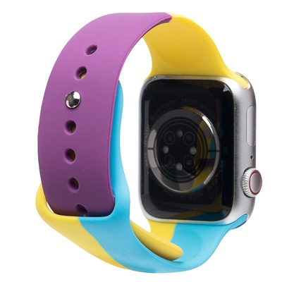 Ремешок - ApW Apple Watch 38/40/41мм силикон (017) (multicolor)