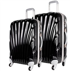 Комплект из 2-х ABS чемоданов Р1124 Polar (Черный)